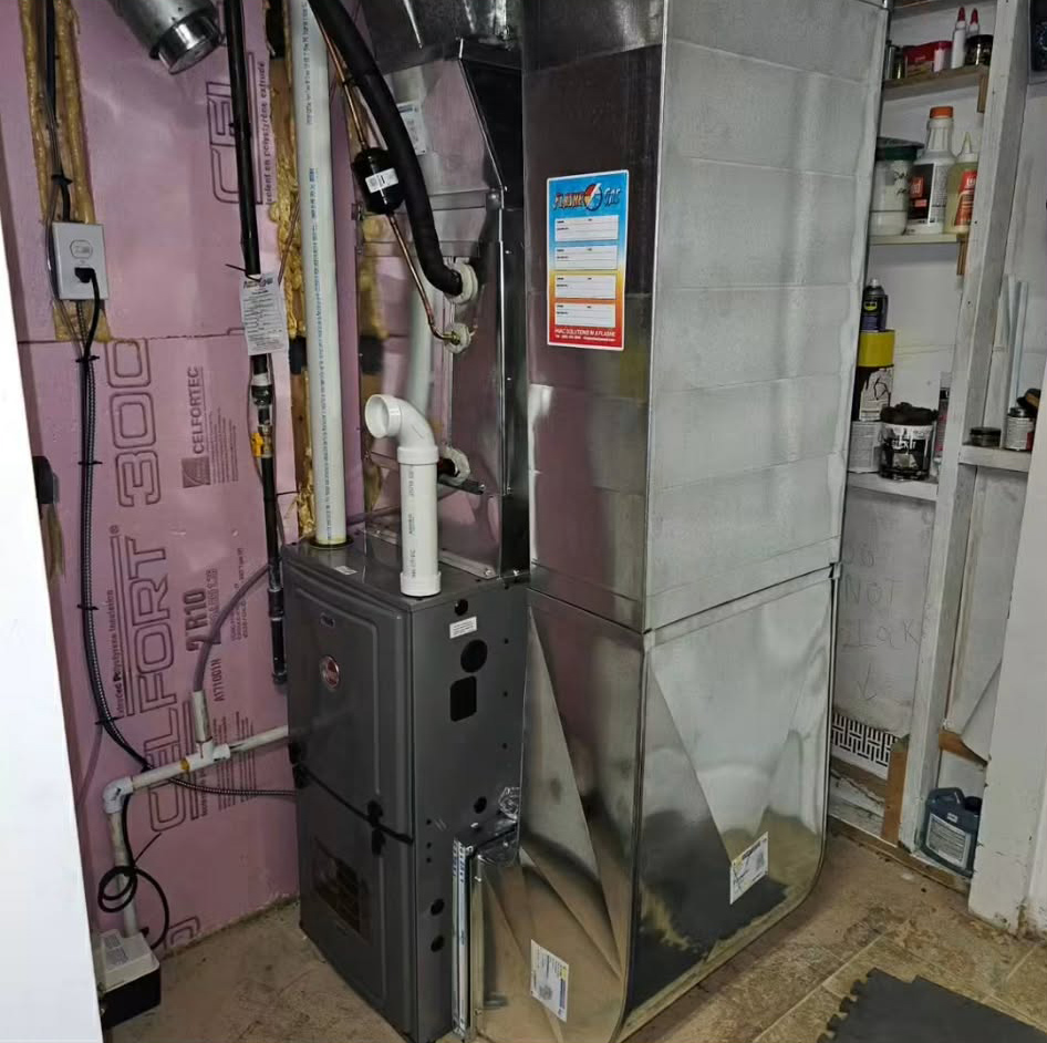 OverlayBorderShadow-4 Furnace in a basement